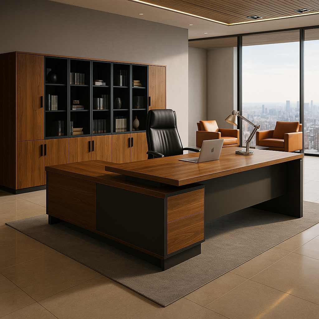 Director Table with Side Return