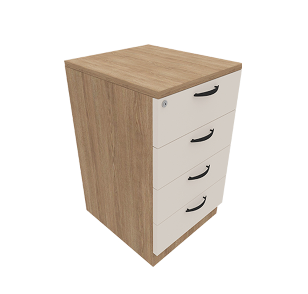 4 Drawer Fixed Pedestal