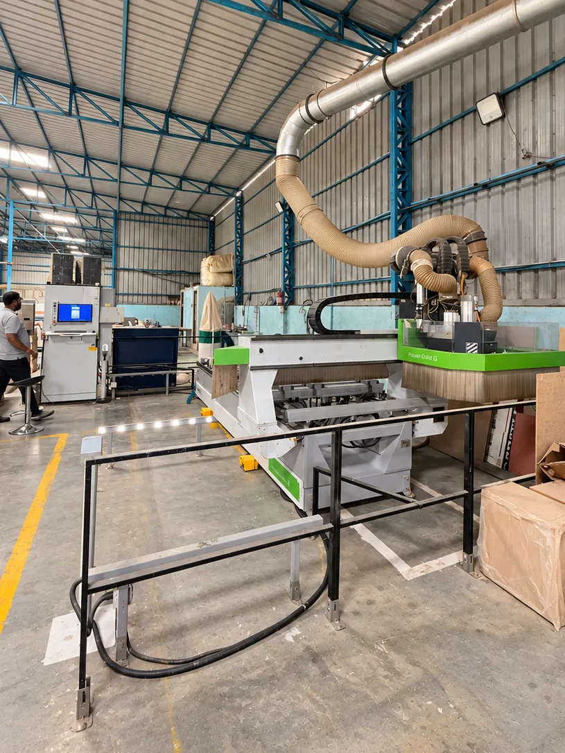 Rover Gold CNC machining centre with an operator