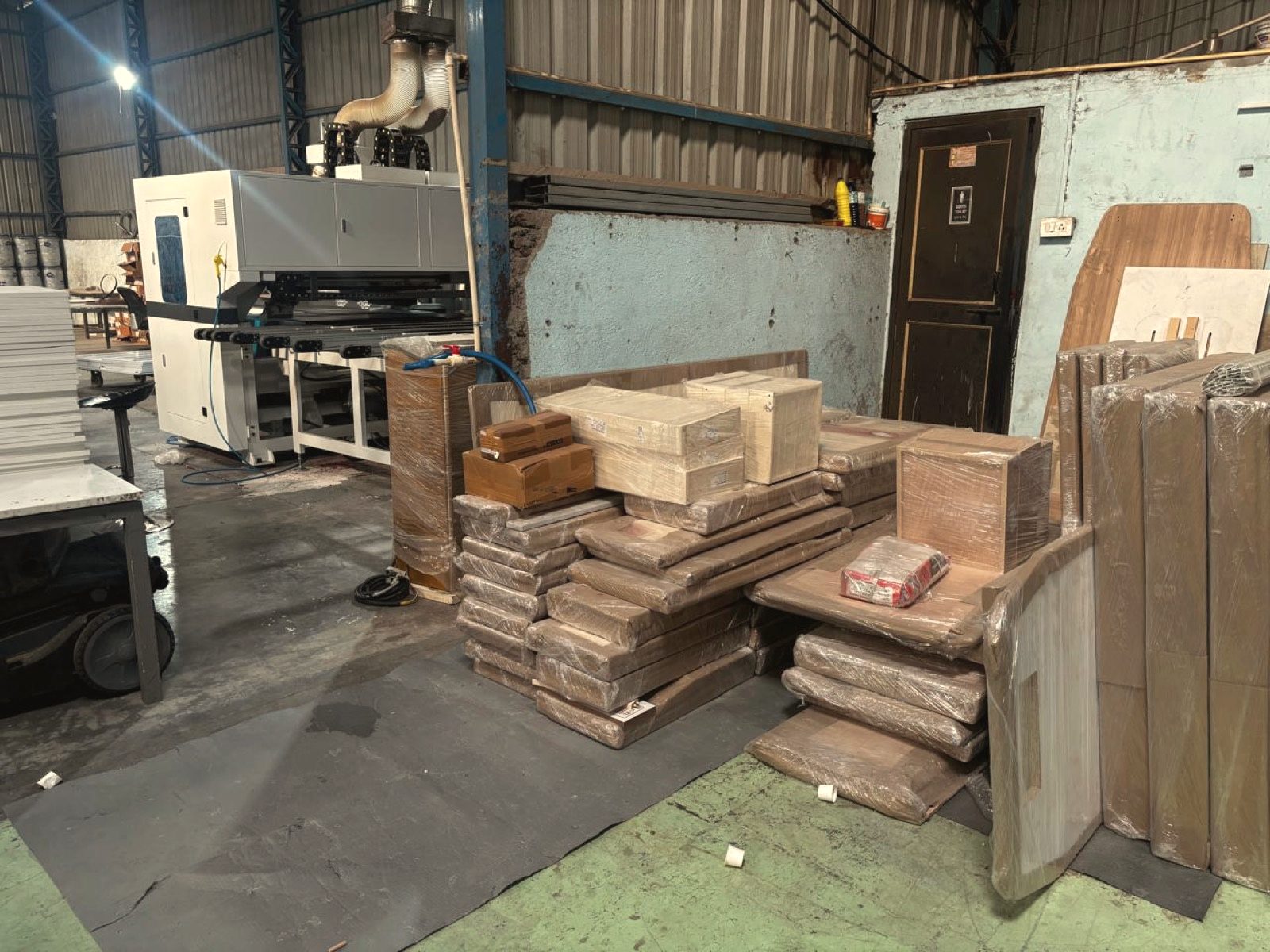 Furniture packed per project in the OutDo factory